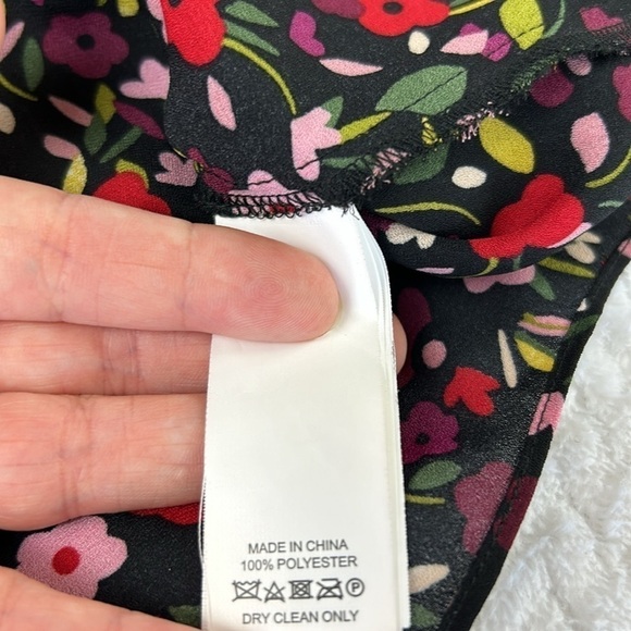 Kate Spade Floral Ruffle Trim Blouse/Top - Picture 17 of 17